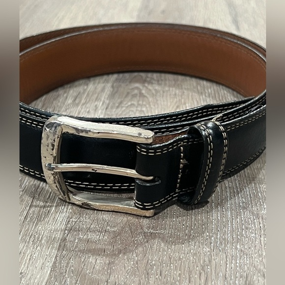 Brighton Belt 40W Hand made in USA Black Genuine Leather Belt - Picture 3 of 13